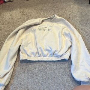 Kids cropped crewneck, lightly worn